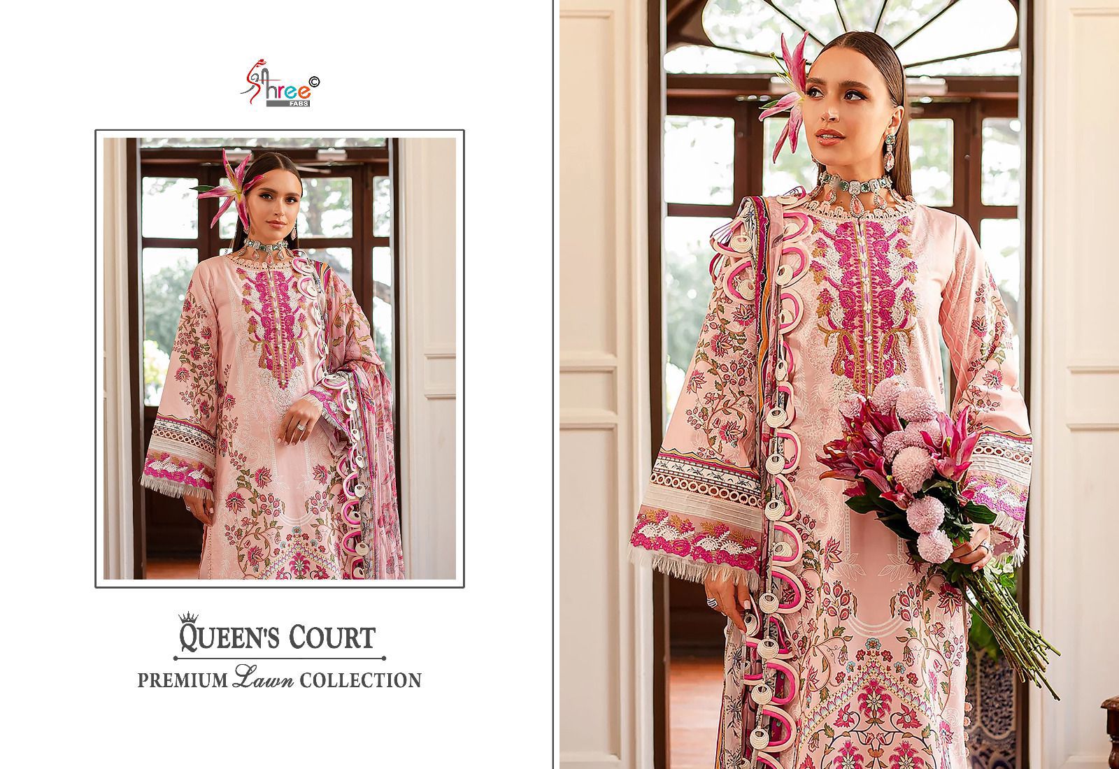 Shree Queen Court Premium Lawn Collection collection 8