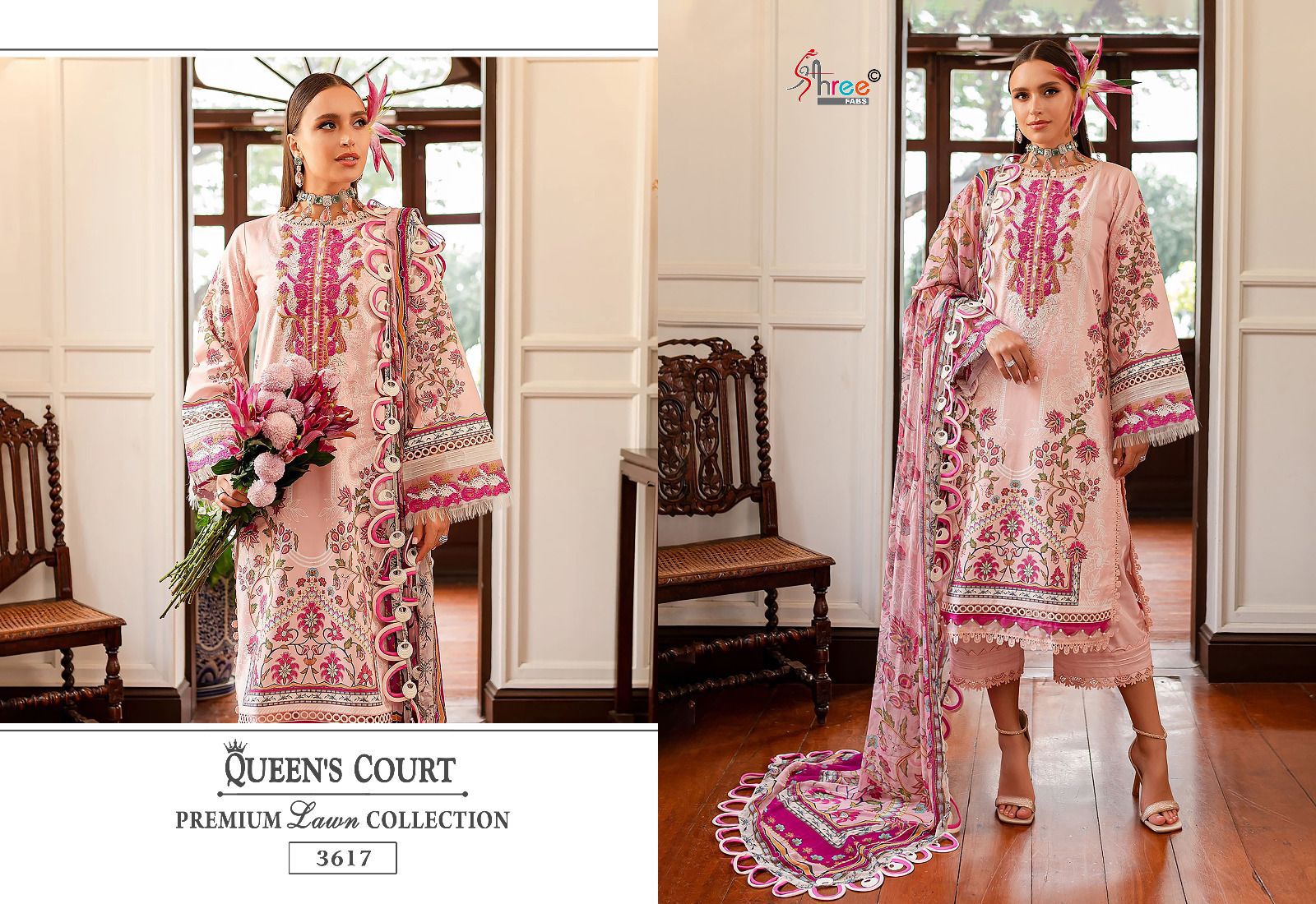 Shree Queen Court Premium Lawn Collection collection 6