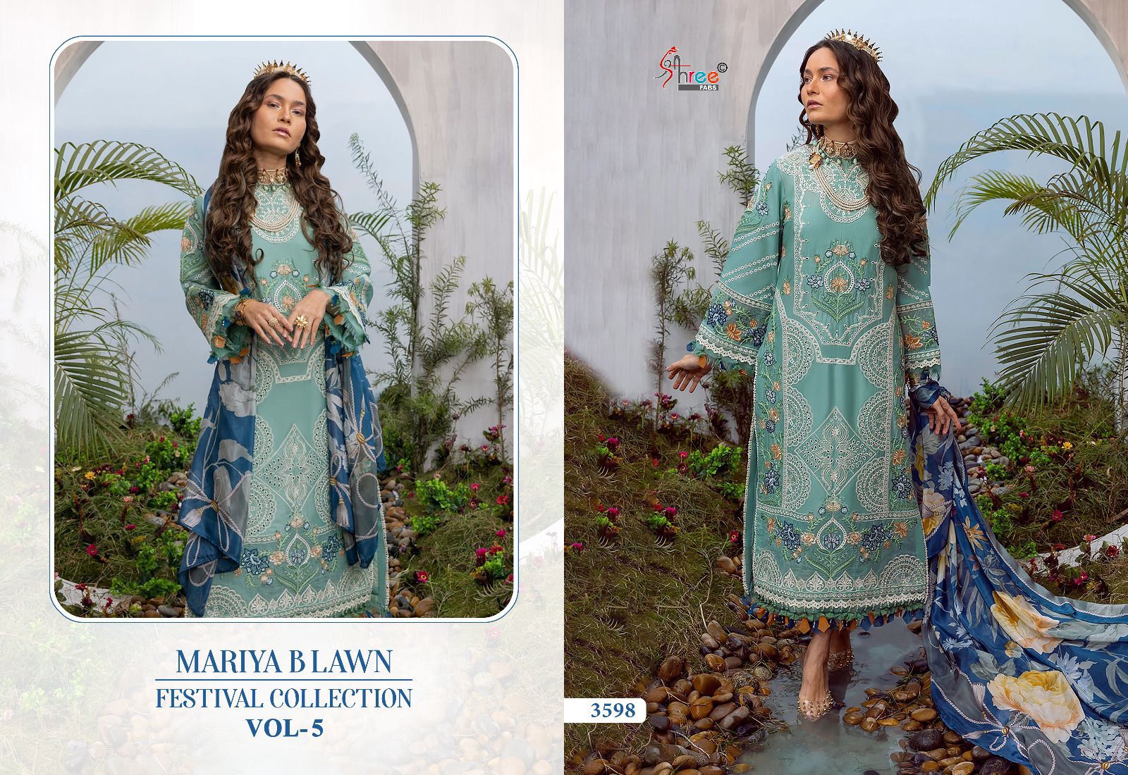 Shree Mariya B Lawn Festival Collection Vol 5 collection 2