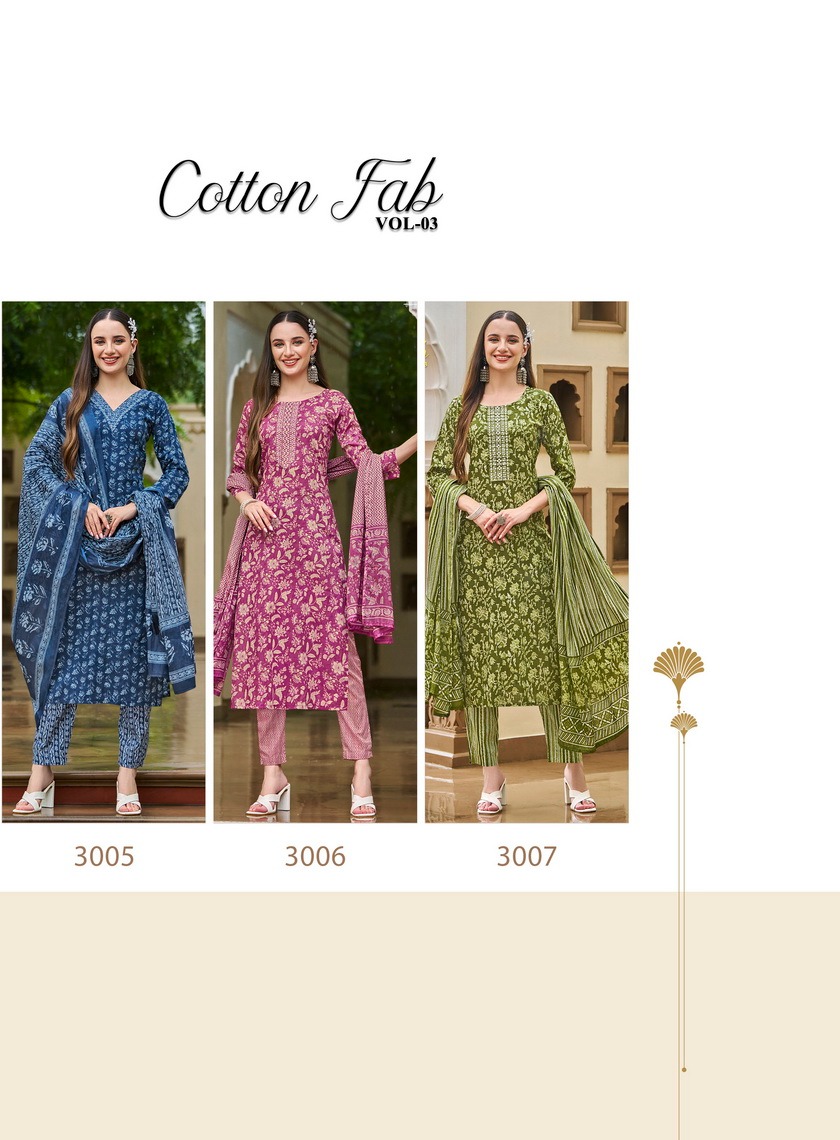 Radhika Cotton Fab Vol 3 collection 1