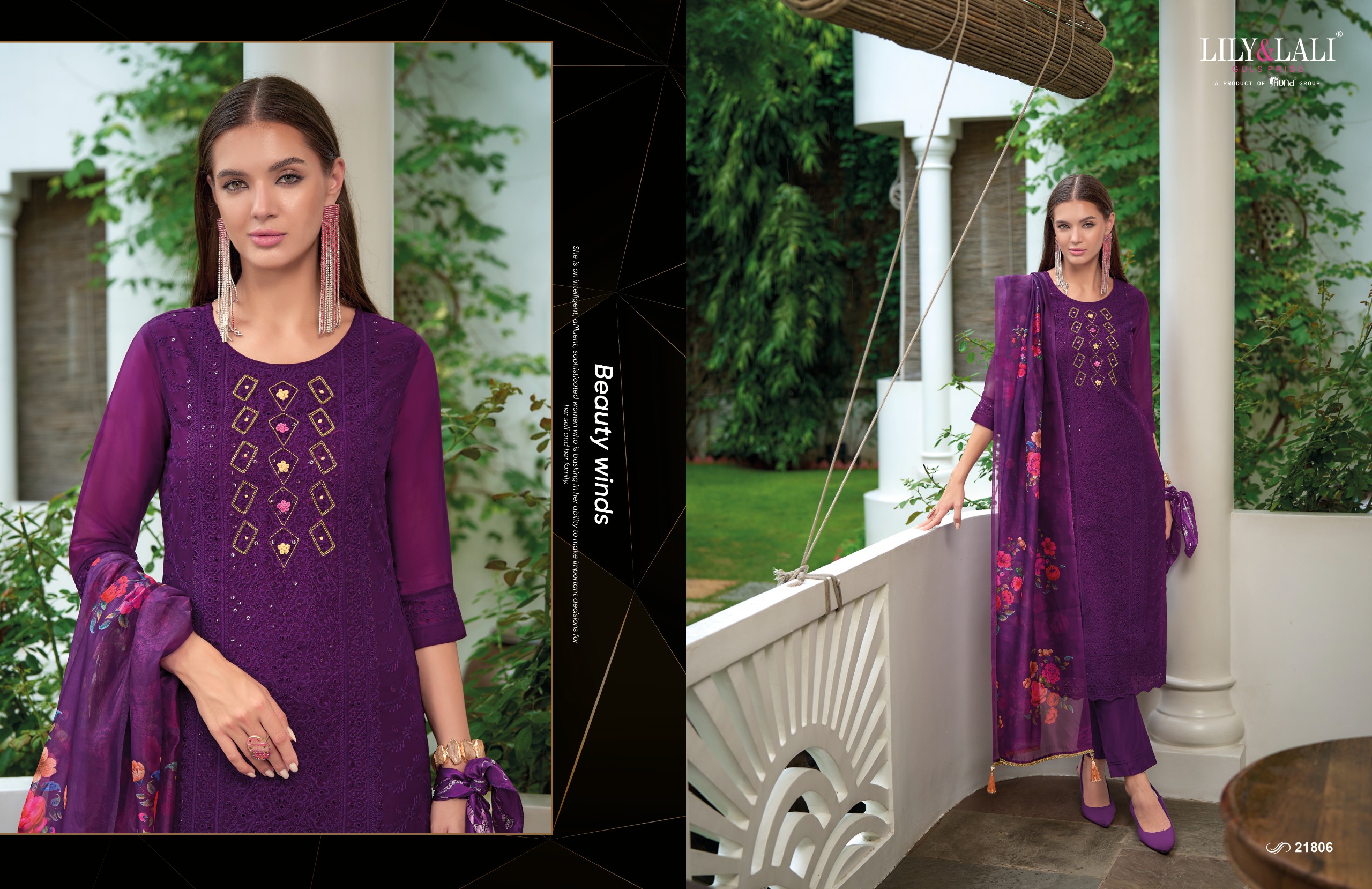 Lily And Lali Organza Chikankari Vol 3 collection 3