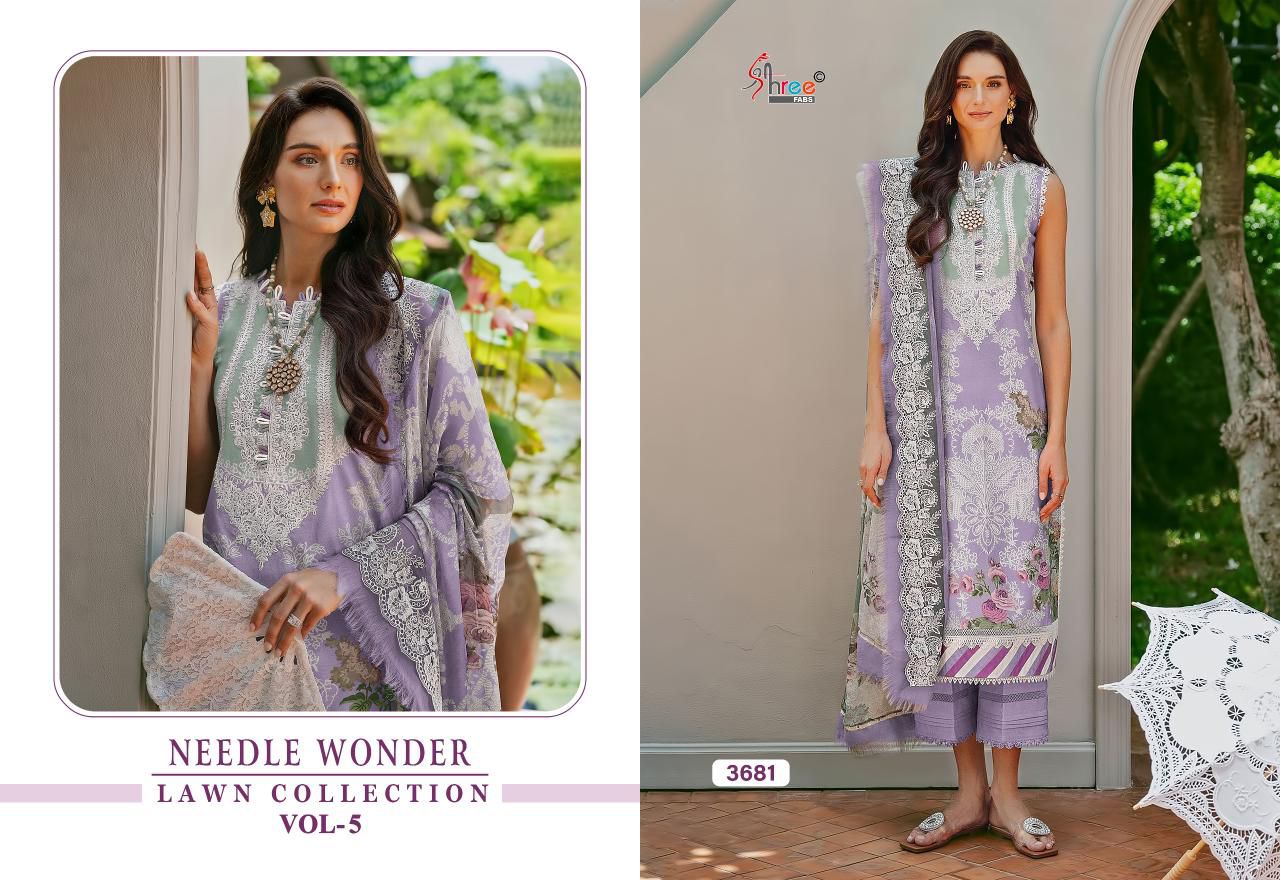 Shree Needel Wonder Lawn Collection Vol 5 collection 5