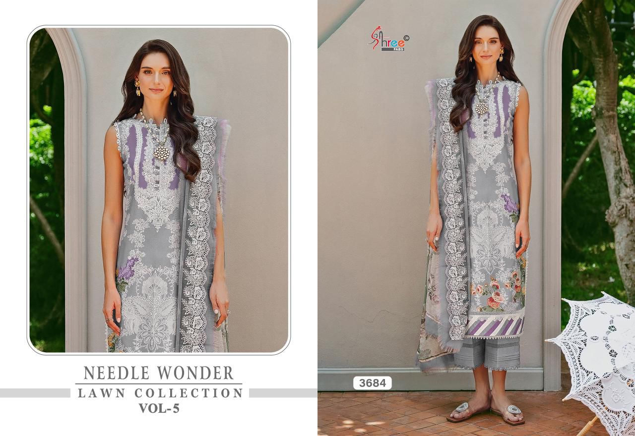 Shree Needel Wonder Lawn Collection Vol 5 collection 6