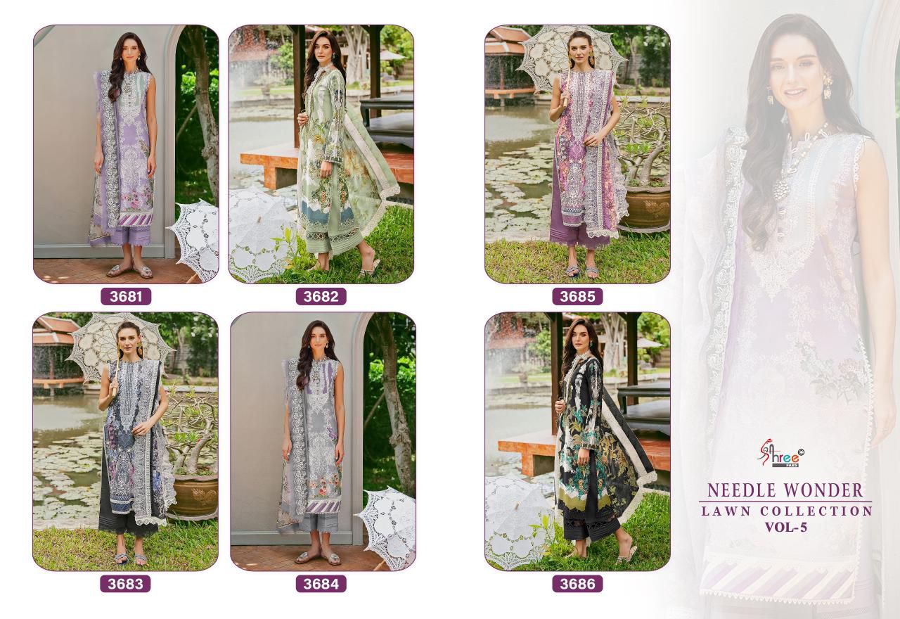 Shree Needel Wonder Lawn Collection Vol 5 collection 7