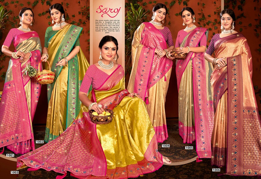 Saroj Shamaa Tissue Swarovski Vol 2 collection 1