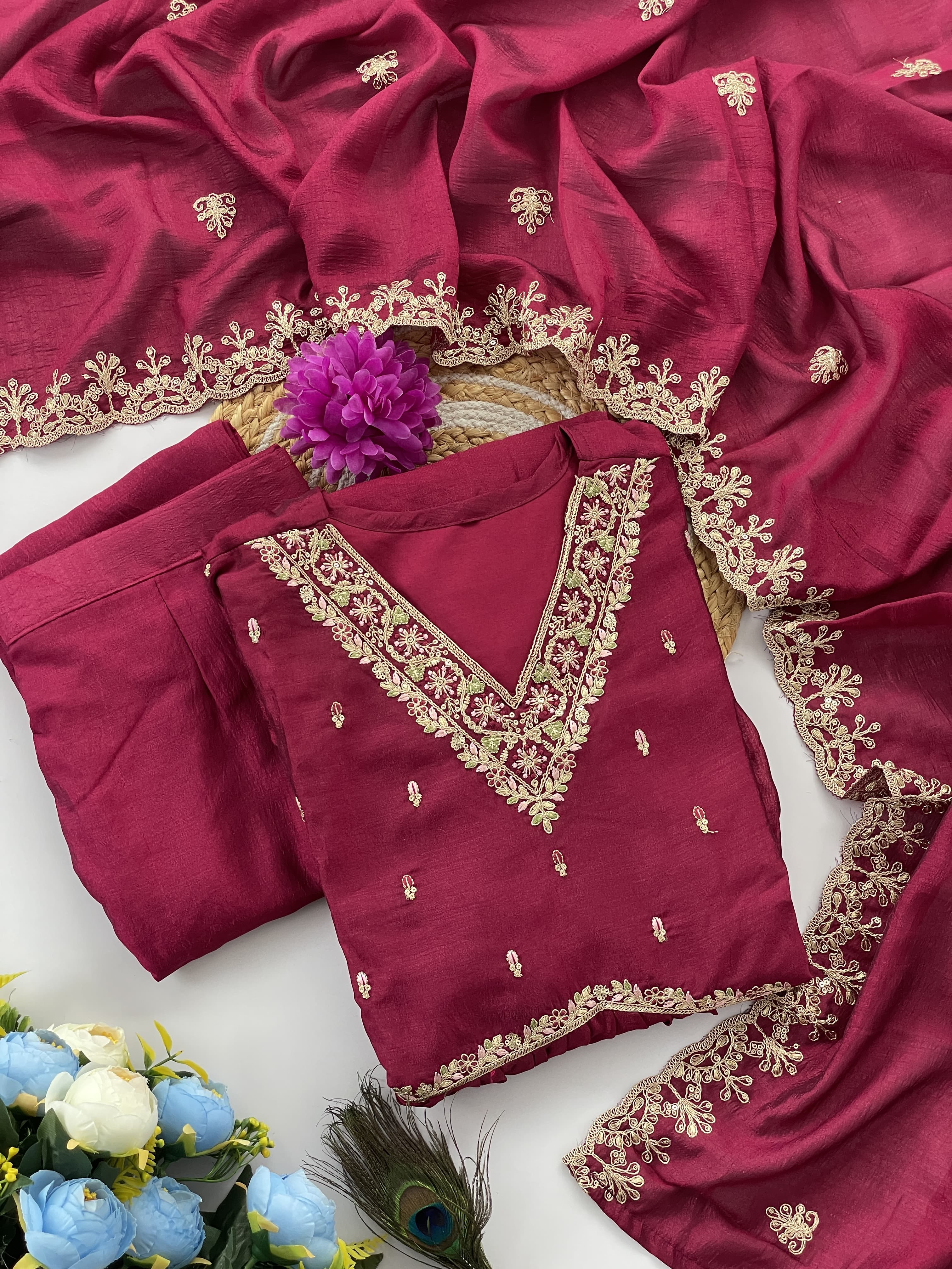 Kalaai Dark Maroon collection 3