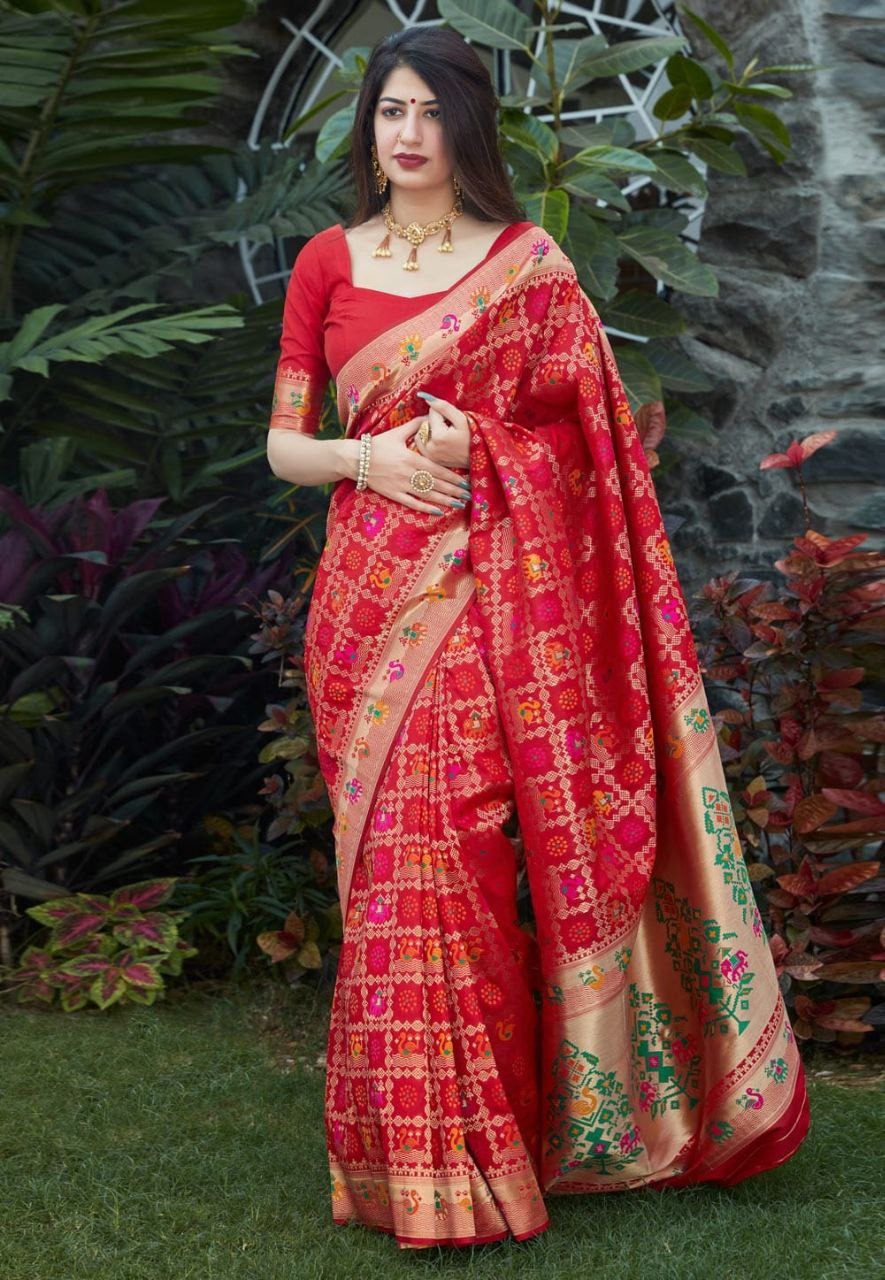 Sd Red Bandhani collection 4