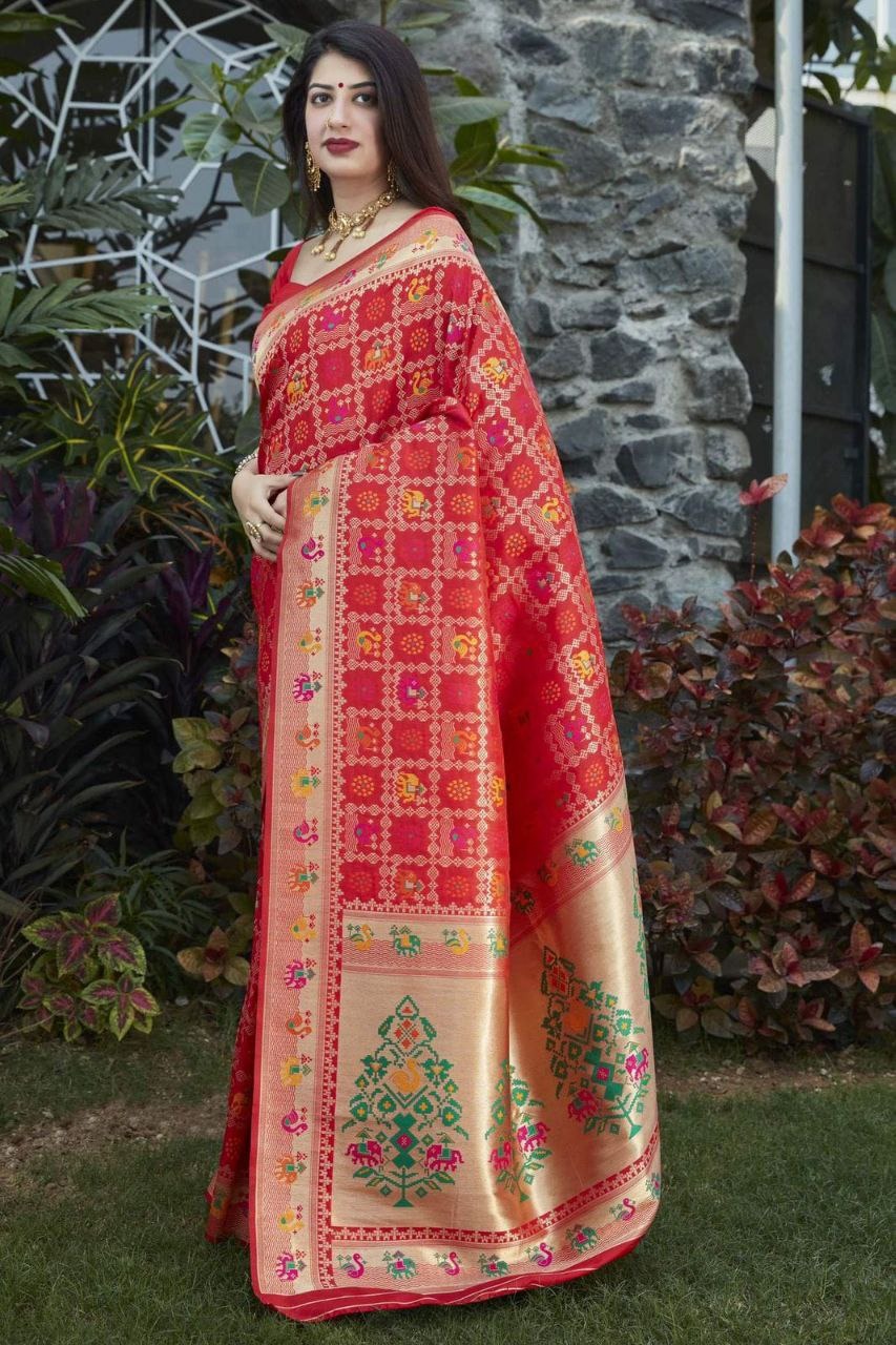 Sd Red Bandhani collection 2